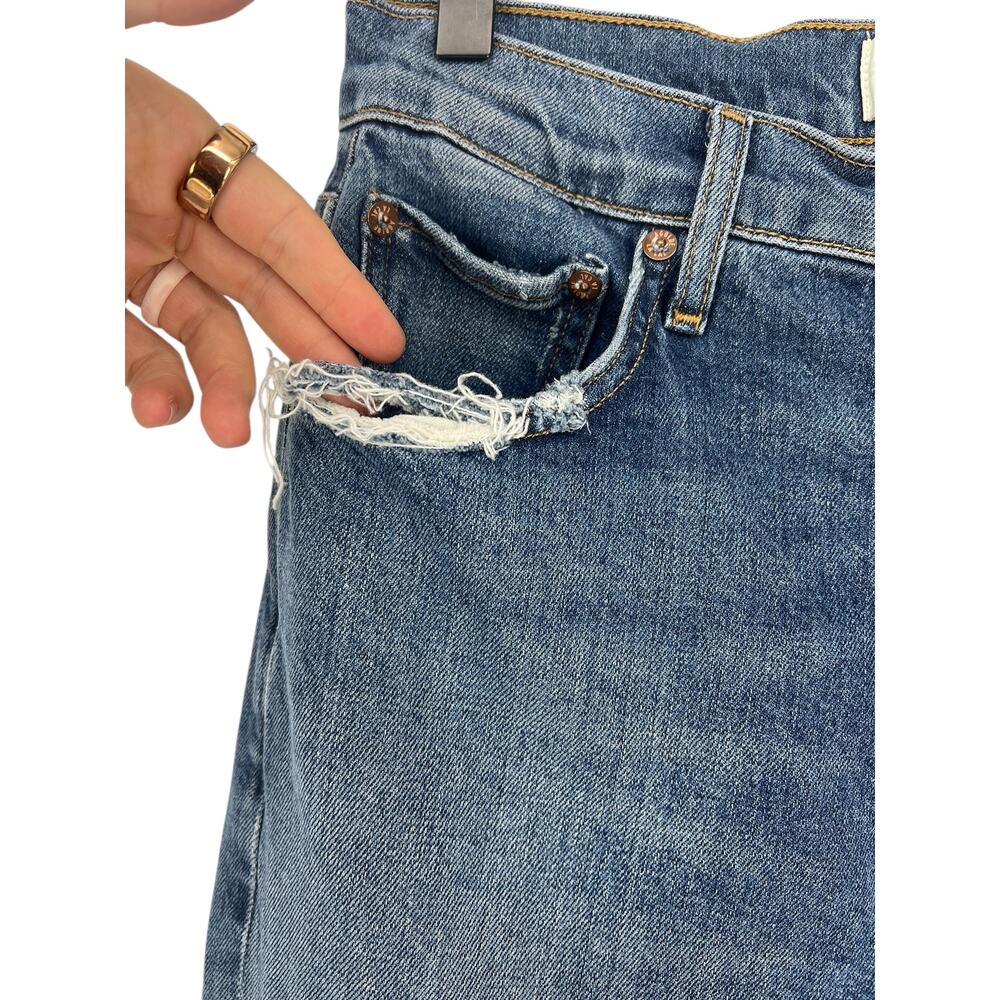 Agolde Riley Long High Rise Straight Jeans - Picture 6 of 12